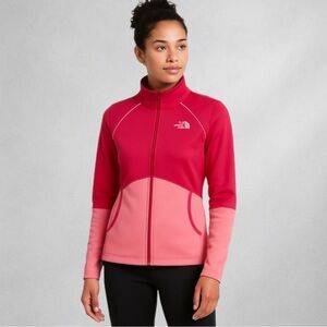 The North Face Womens Cinder 100 Jacket Full Zip Red Pink NWOT
